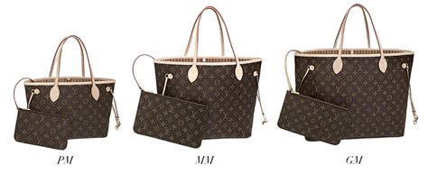 lv neverfull gm size|lv neverfull size comparison.